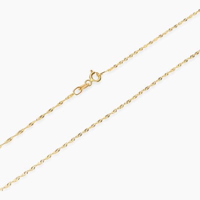 Łańcuszek ze złota 0,585 splot: Singapur dł. 50 cm 1,30 g 2