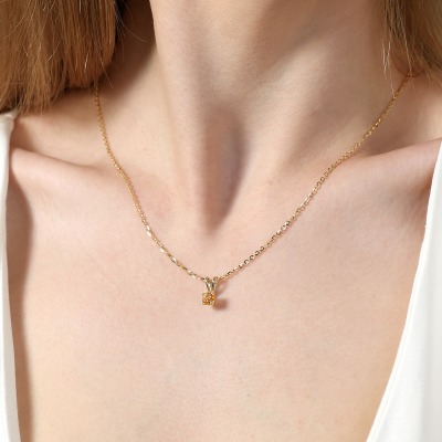 Zawieszka Sorrento z żółtego złota 585 z cytrynem 0,50 ct 2