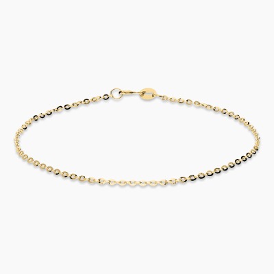 Bransoletka z żółtego złota 585 splot: ankier dł. 19 cm