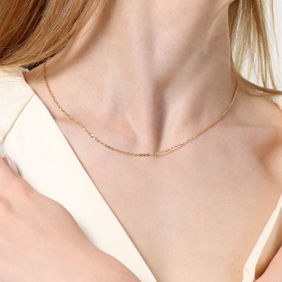 Łańcuszek z żółtego złota 585 splot: rolo dł. 45 cm 1,93 g 2