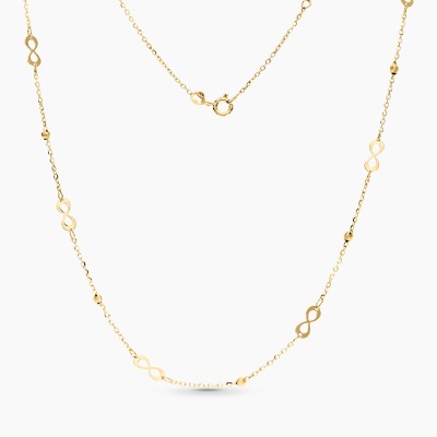 Naszyjnik celebrytka żółte złoto 585 symbole...