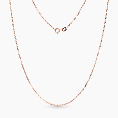 Łańcuszek z różowego złota 585 splot: ankier dł. 45 cm...