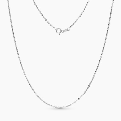 Łańcuszek z białego złota 585 splot: ankier dł. 45 cm 1,73 g