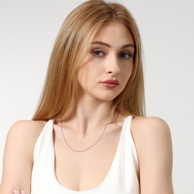 Łańcuszek z białego złota 585 splot: ankier dł. 50 cm 1,92 g 2