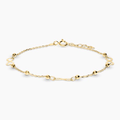 Bransoletka celebrytka żółte złoto 585 znaki...