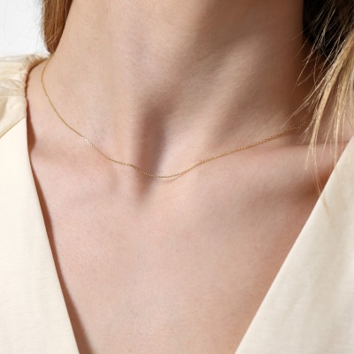 Łańcuszek z żółtego złota 585 splot: ankier dł. 42 cm 0,95 g 2