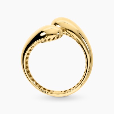 Pierścionek z żółtego złota 585 wypukły fantazyjny 2,37 g 2