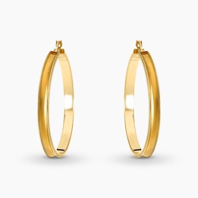 Kolczyki koła z żółtego złota 585, 4,01 g