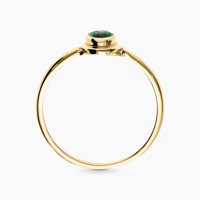 Pierścionek zaręczynowy Portofino z żółtego złota 585 z... 2