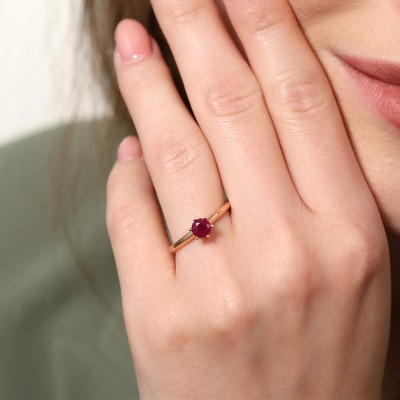 Pierścionek zaręczynowy dwukolorowe złoto 585 Torino z... 2