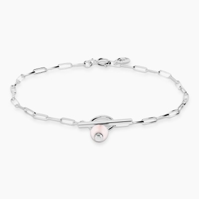 Bransoletka Sphere srebrna splot ankier z wiszącym...