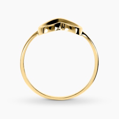 Pierścionek z żółtego złota 585 serce 1,31 g 2