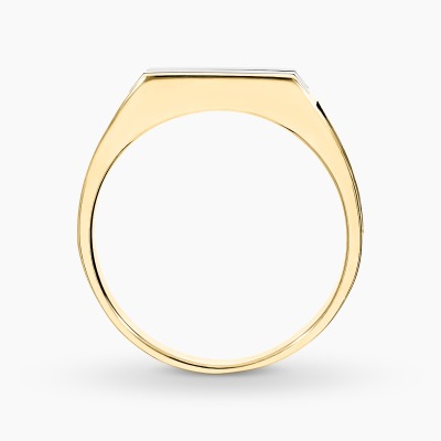 Sygnet z żółtego złota 585 z onyksem 8,33 g 2