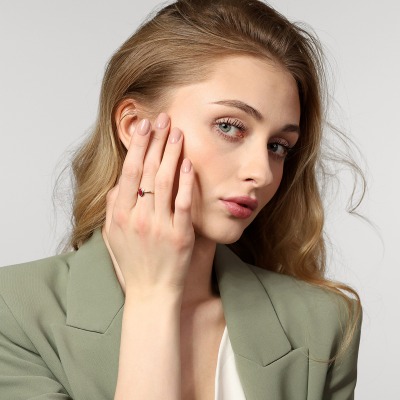 Pierścionek zaręczynowy Portofino z żółtego złota 585 z... 2