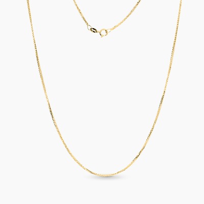 Łańcuszek z dwukolorowego złota 585 splot: lisi ogon dł....