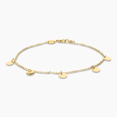 Bransoletka celebrytka z żółtego i białego złota 585 z...