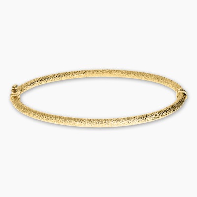 Bransoletka z żółtego połyskującego złota 585 sztywna 4,26 g