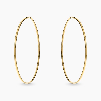 Kolczyki z żółtego złota 585 okazałe koła 3,27 g