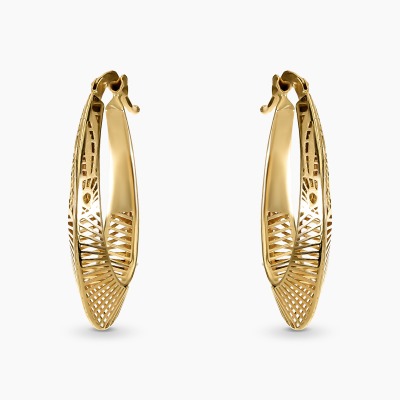 Kolczyki wiszące z żółtego złota 585 ażurowe 2,35 g