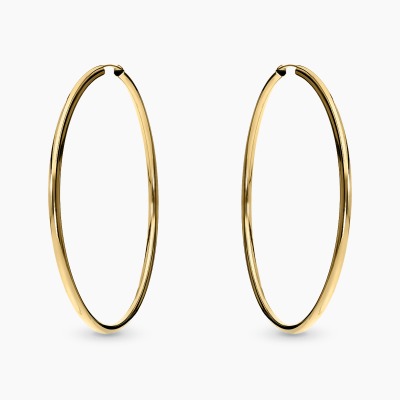 Kolczyki koła z żółtego złota 585, 1,26 g