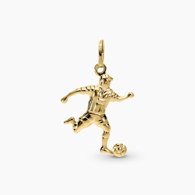 Zawieszka z żółtego złota 585 piłkarz