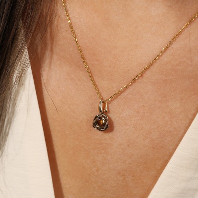 Zawieszka z żółtego złota 585 róża 0,82 g 2