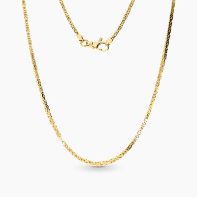 Naszyjnik z żółtego złota 585 splot bizantyjski dł. 55 cm...