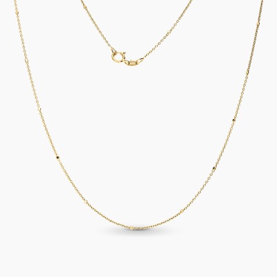 Łańcuszek z żółtego złota 585 splot: rolo ozdobny dł. 45 cm