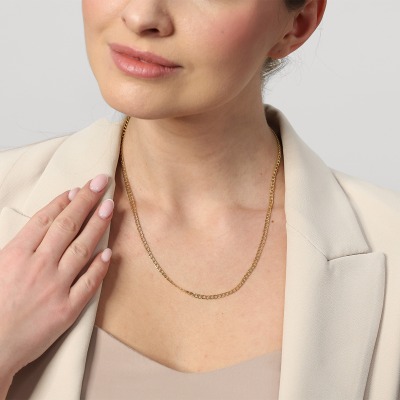 Łańcuszek z żółtego złota 0,585 splot: pancerka dł. 50 cm... 2