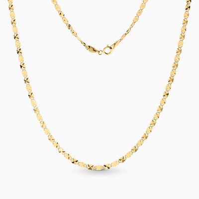 Łańcuszek z żółtego złota 585 o fantazyjnym splocie dł....