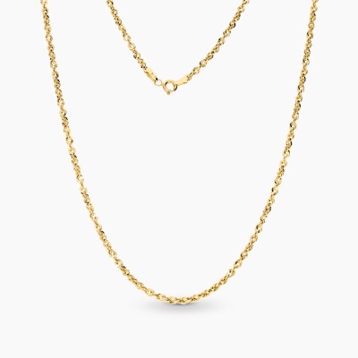 Łańcuszek z żółtego złota 585 o fantazyjnym splocie dł....