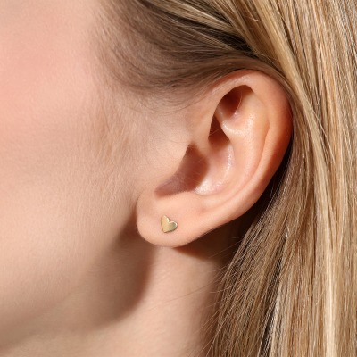 Kolczyki z żółtego złota 585 serca 0,68 g 2