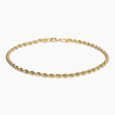 Bransoletka z żółtego złota 585 o splocie korda dł. 16,5 cm