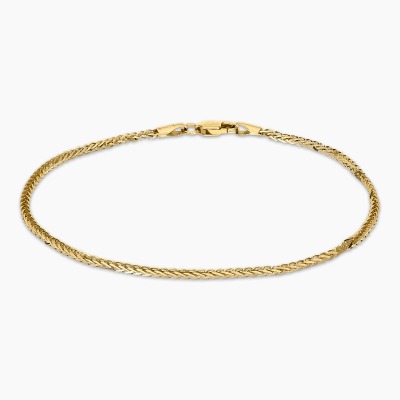 Bransoletka z żółtego złota 585 splot: lisi ogon dł. 18...