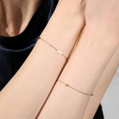 Bransoletka celebrytka z żółtego złota 585 z... 2