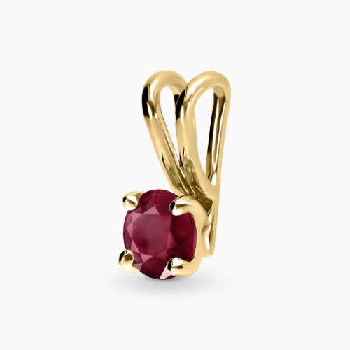 Zawieszka Sorrento z żółtego złota 585 z rubinem 0,60 ct
