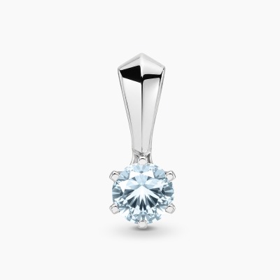 Zawieszka Torino białe złoto 585 z topazem sky 0,60 ct i...