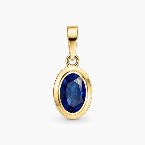 Zawieszka Portofino żółte złoto 585 z szafirem 0,65 ct