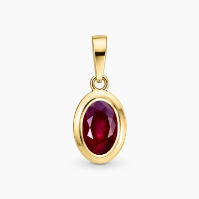 Zawieszka Portofino z żółtego złota 585 z rubinem 0,43 ct