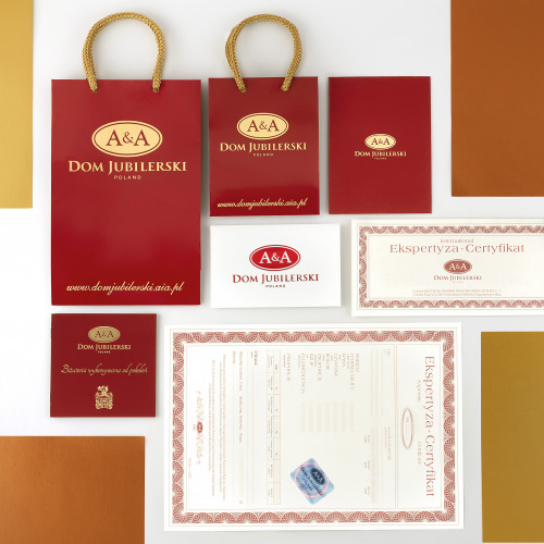 Srebrna broszka z cyrkoniami