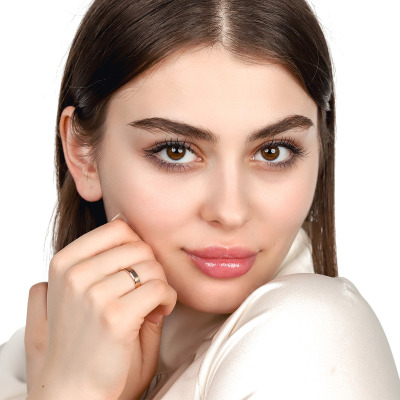 Obrączki Lazio z różowego złota 585 płaskie fazowane 4 mm... 2