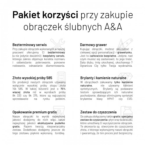 Obrączki Puglia z żółtego złota 585 płaskie fazowane 4 mm