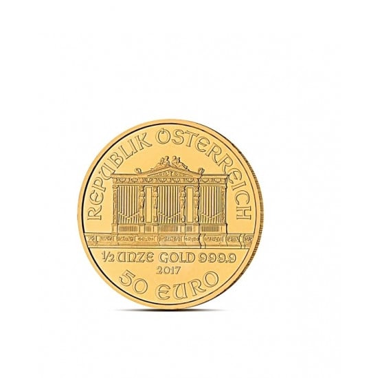 FILHARMONIK 1/2 OZ - Złota moneta 1/2 uncji Filharmonik Wiedeński - 50EUR FILHARMONIK 1/2 OZ - Złota moneta 1/2 uncji Filharmonik Wiedeński - 50EUR