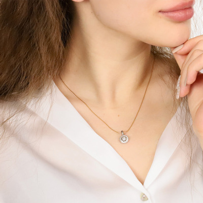 Zawieszka z białego złota 585 z brylantami 0,37 ct Vs/G 2