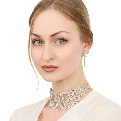 Naszyjnik z białego złota 750 z brylantami 6,17 ct 2