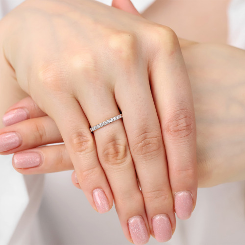 Obrączki Toscana z żółtego złota 585 męska 3 mm i damska 2 mm z brylantami 0,32 ct