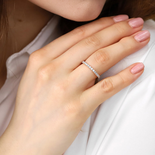 Obrączki Toscana z żółtego złota 585 męska 3 mm i damska 2 mm z brylantami 0,65 ct