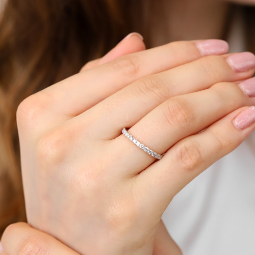 Obrączki Toscana z żółtego złota 585 męska 3 mm i damska 2 mm z brylantami 0,65 ct