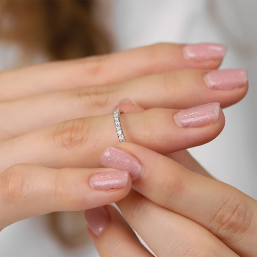 Obrączki Toscana z żółtego złota 585 męska 3 mm i damska 2 mm z brylantami 0,65 ct